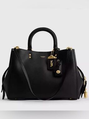 Coach Rogue 31 Soft Full Grain Leather Black/Brass 3Way